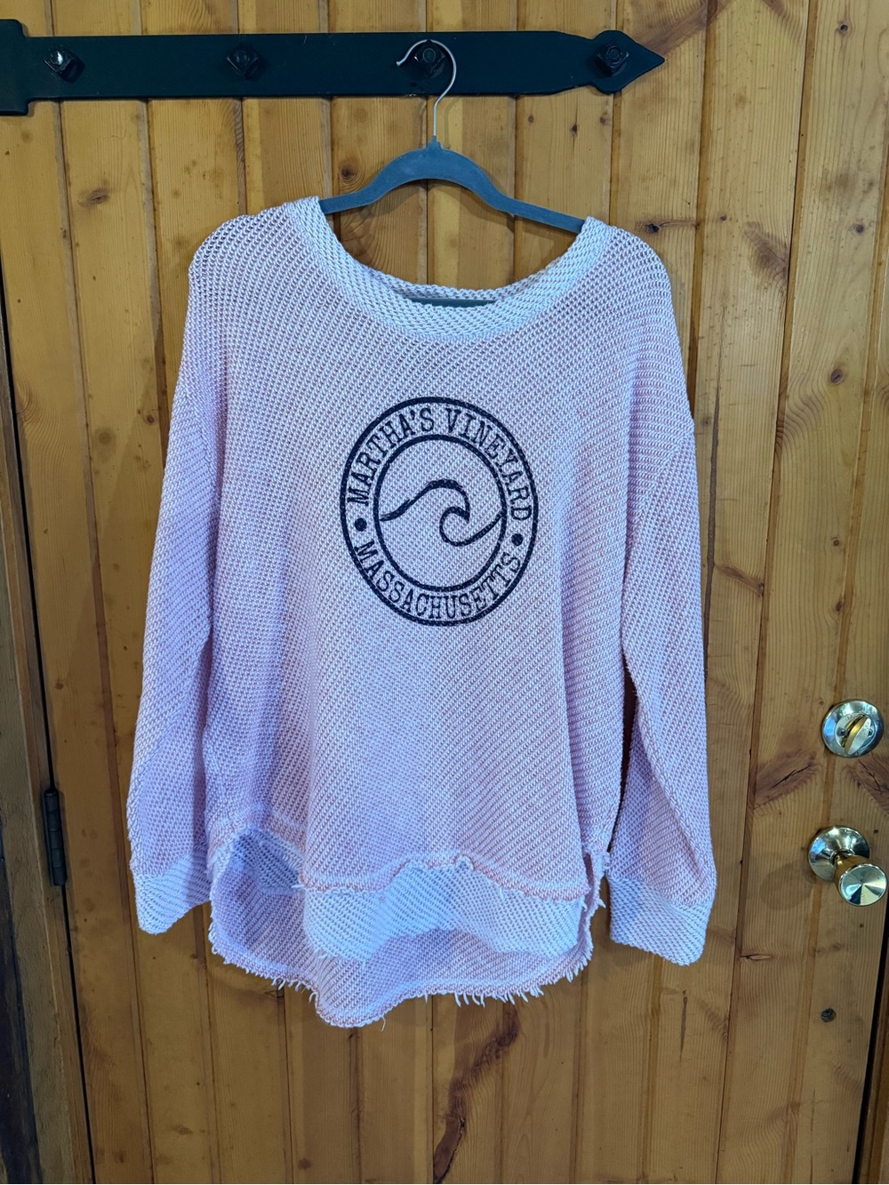 Martha’s Vineyard Pink Sweater with Logo XL